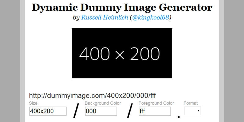 Dynamic Dummy Image Generator CN