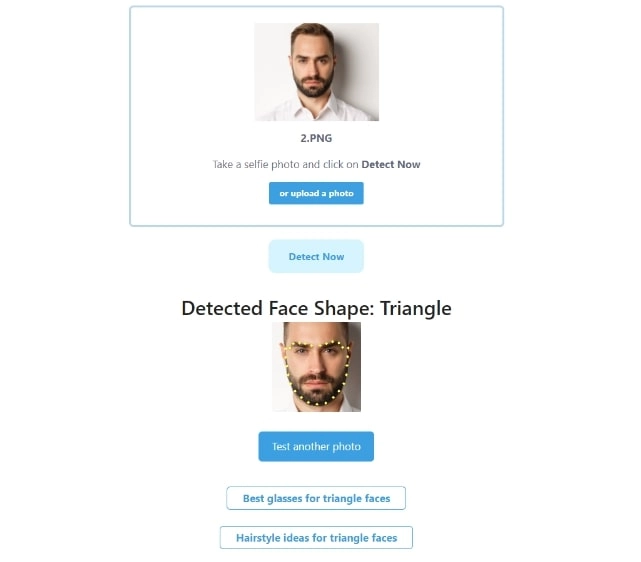 Face Shape Detector 眼鏡與髮型建議