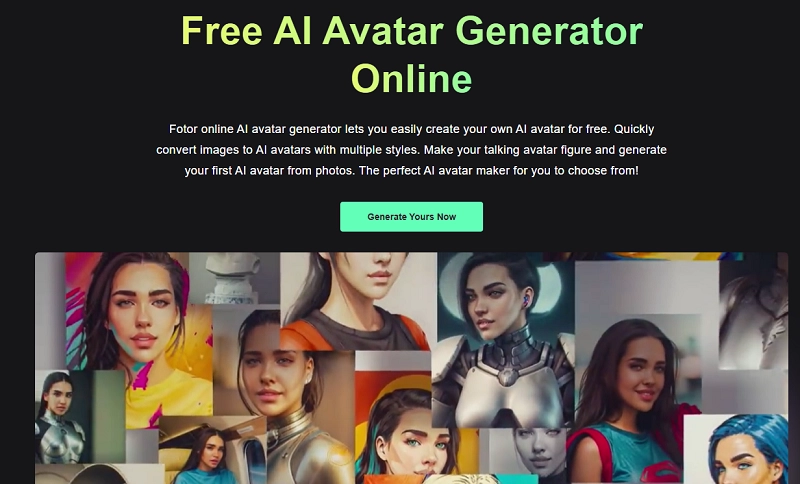 Fotor AI 頭像產生器
