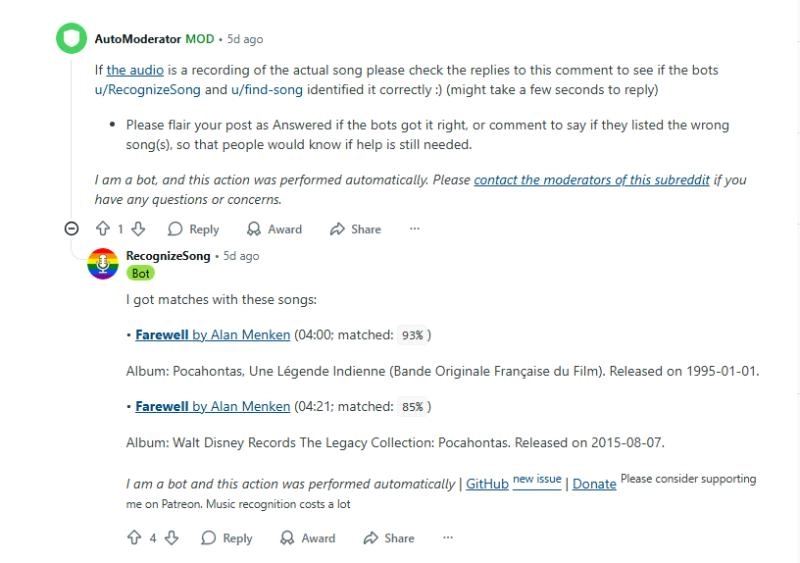 VideoRecognizeSong機器人識別視頻歌曲
