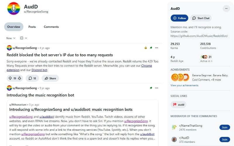 RecognizeSong機器人