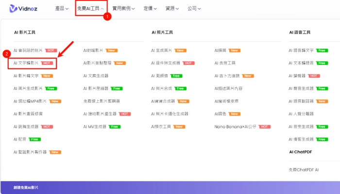 文字生成視頻步驟1