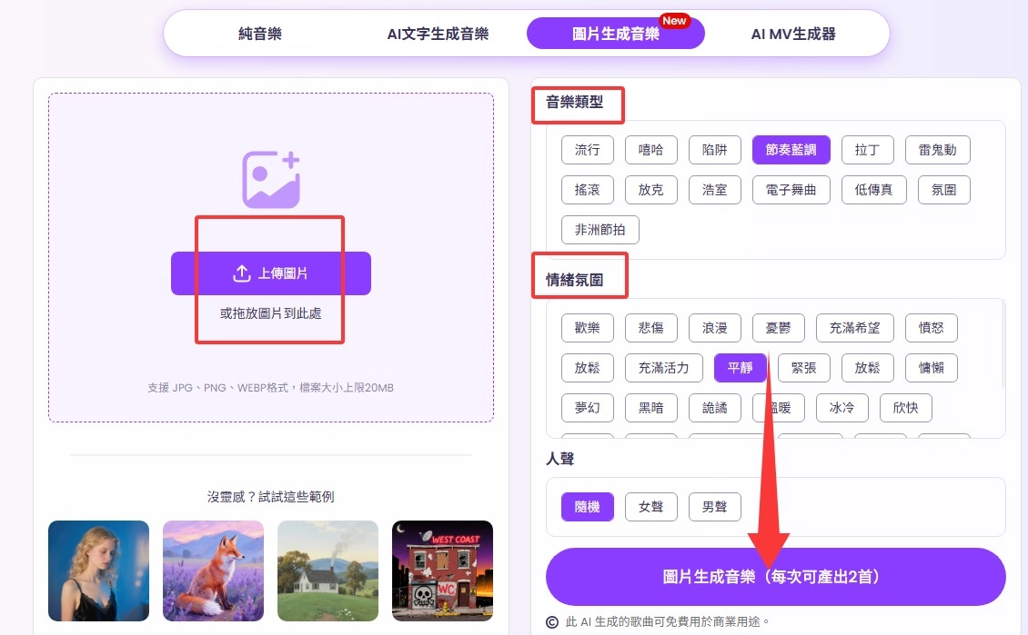 使用 Vidnoz 將您的圖片轉化為歌曲