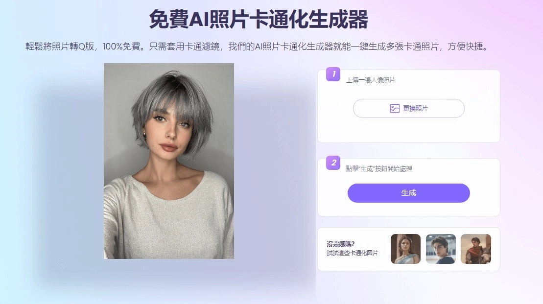 AI 女性頭像製作