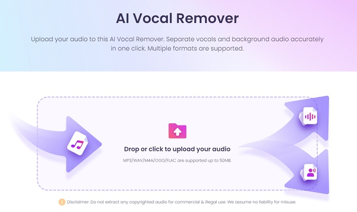 Vidnoz AI Vocal Remover音樂混搭工具